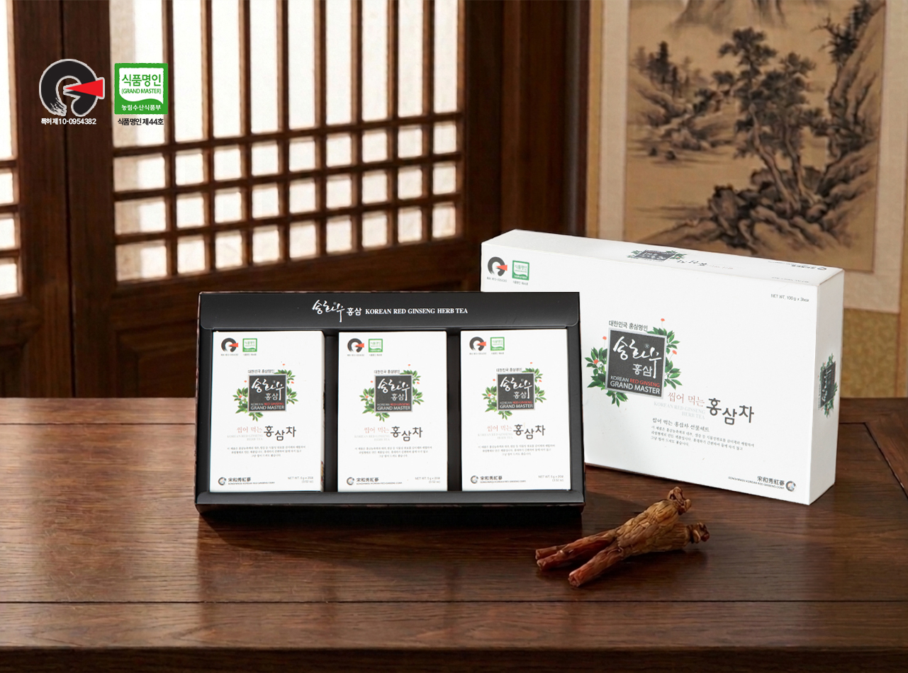 씹어먹는 홍삼차 세트